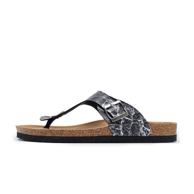 Män Andas Clip Toe Halkfria Beach Flip Flops Casual Tofflor