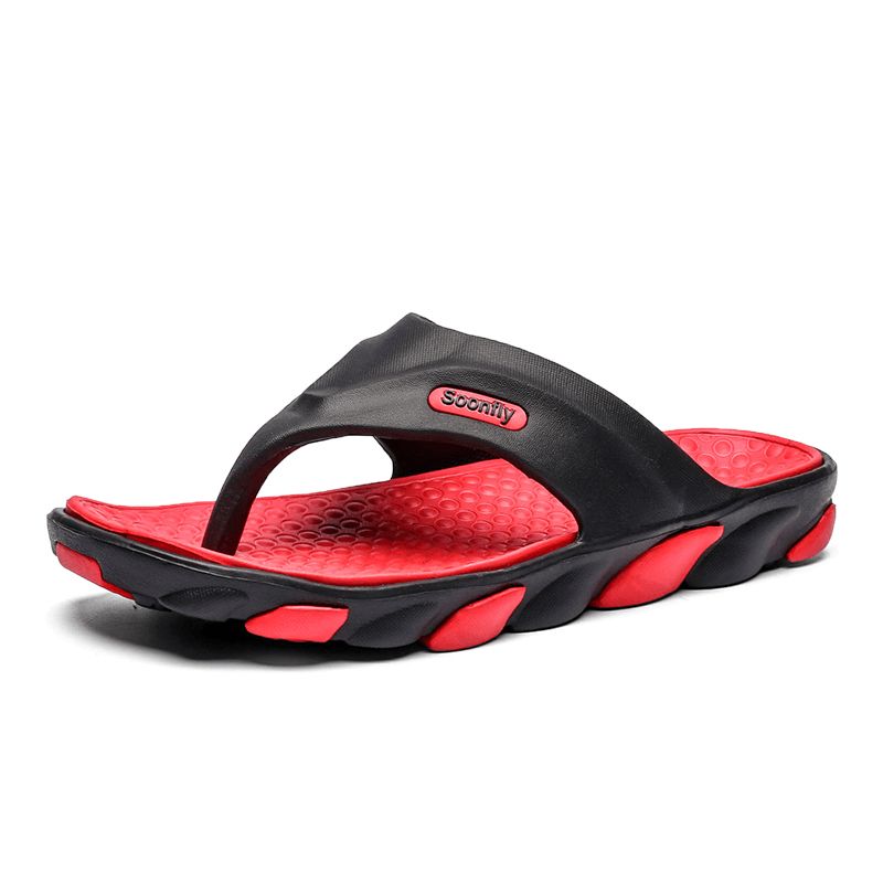 Män Andas Mjuk Botten Halkfria Bekväma Beach Flip Flops Casual Tofflor