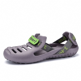 Män Andas Non Slip Hollow Out Vattentät Closed Toe Casual Beach Tofflor