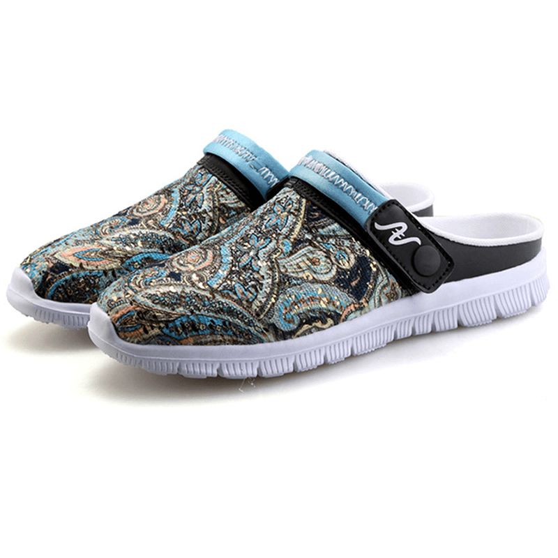 Män Slipper Skor Andas Flower Beach Outdoor Sandaler