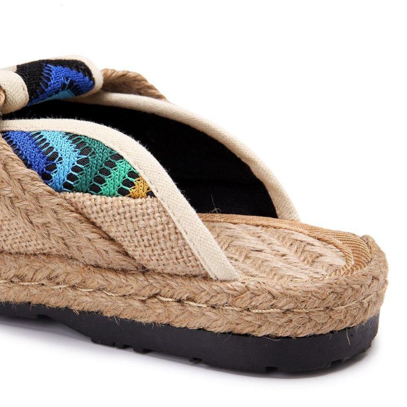 Rainbow Espadrilles Lin Backless Loafers