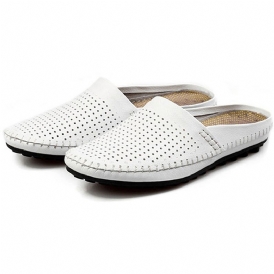 Slipper Herr Hollow Out Casual Beach Slip On I Läder