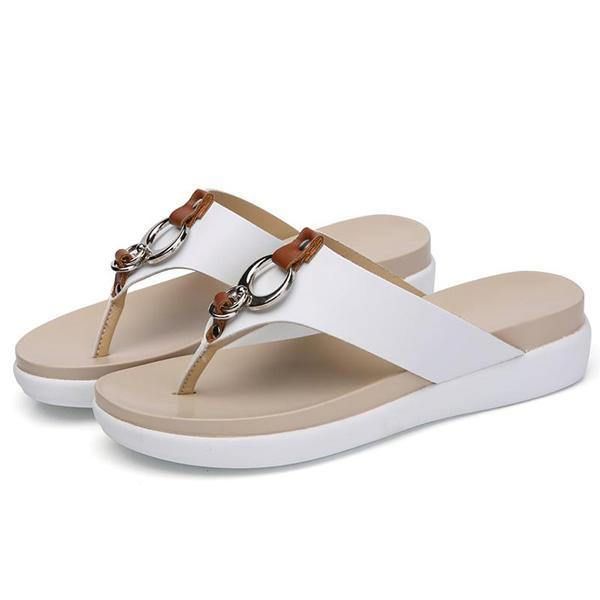 Us Storlek 5-12 Beach Slipper Casual Summer Outdoor Lädersandaler