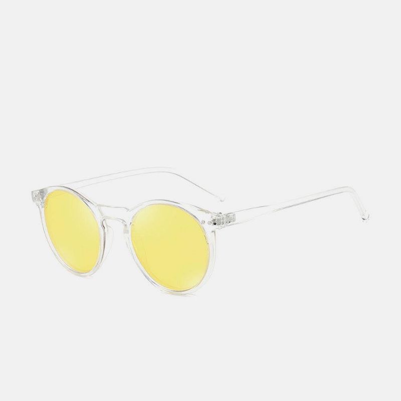 Unisex Gradient Lens Transparent Full Frame Polarized Uv-Skyddsbelagda Solglasögon