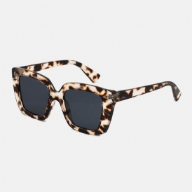 Unisex Leopard Thicken Full Frame Casual Uv-Skydd Polariserade Solglasögon