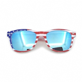 Unisex Patriotic Polarspex Polarized 80-Tals Retro Trendiga Snygga Solglasögon