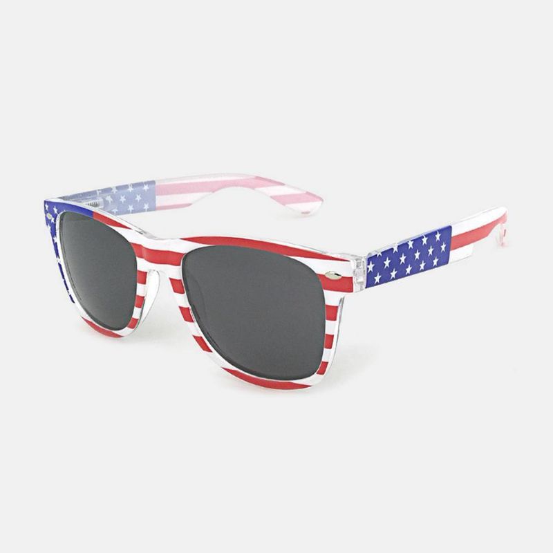 Unisex Patriotic Polarspex Polarized 80-Tals Retro Trendiga Snygga Solglasögon