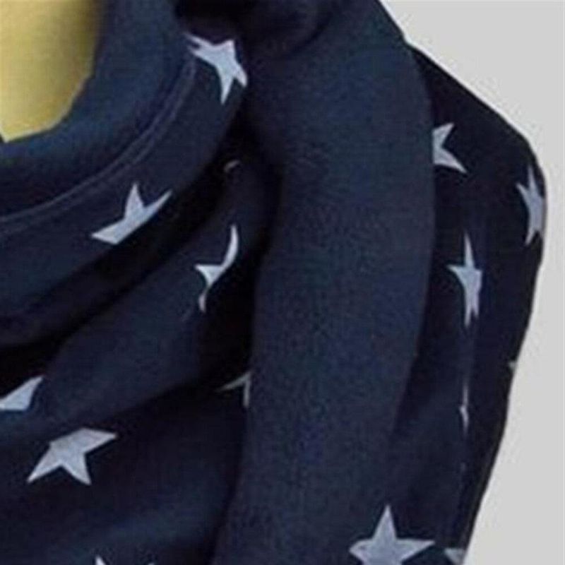 Dam Bomull Plus Tjock Håll VärHerr Vinter Utomhus Casual Stjärnor Mönster Multi-Purpose Scarf Sjal