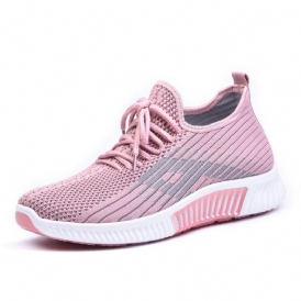 Kvinnor Casual Mesh Andas Mjuka Halksäkra Platta Sneakers