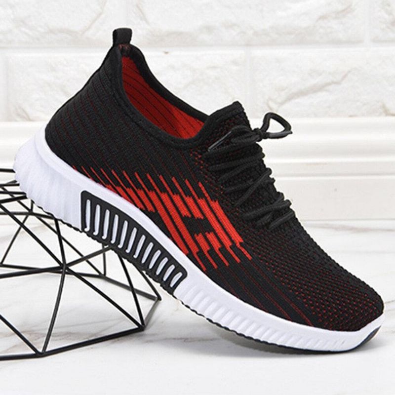 Kvinnor Casual Mesh Andas Mjuka Halksäkra Platta Sneakers