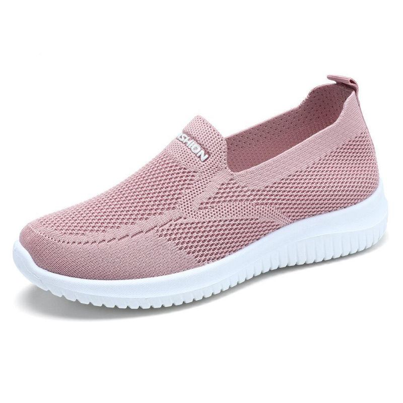 Kvinnor Mesh Stängd Tå Lata Slip On Casual Walking Skor