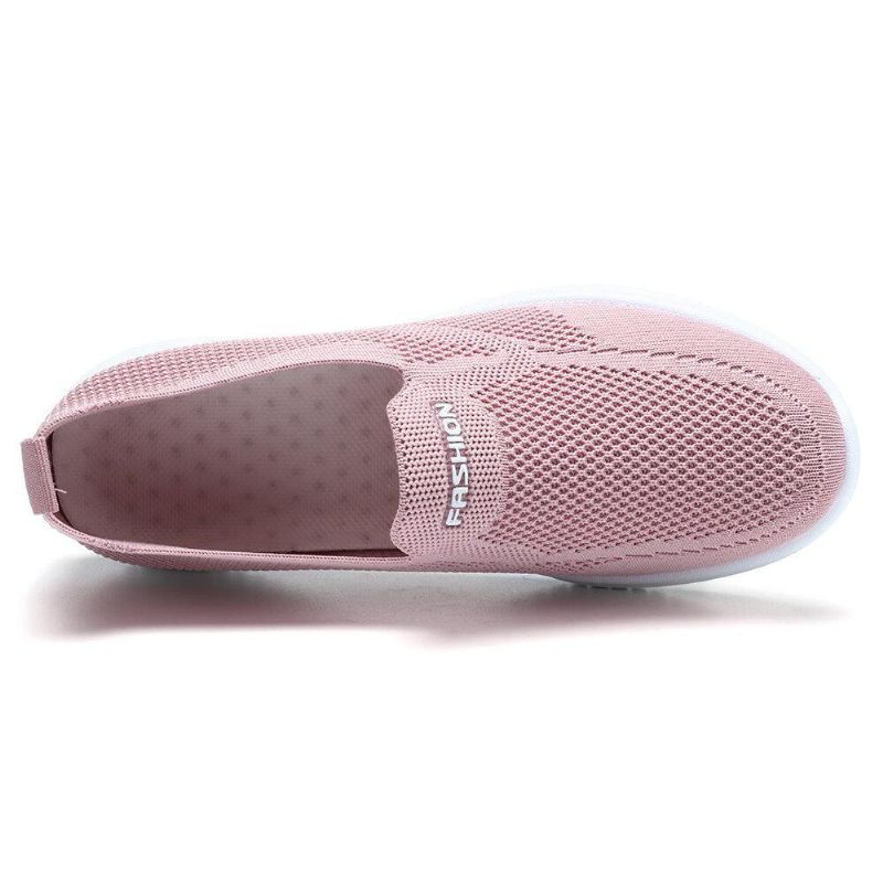 Kvinnor Mesh Stängd Tå Lata Slip On Casual Walking Skor