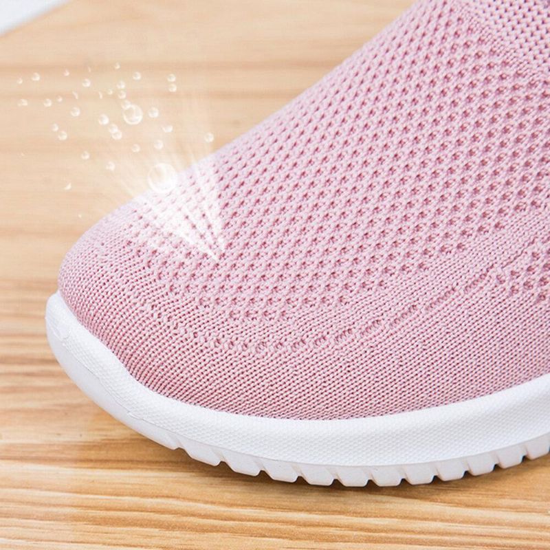 Kvinnor Mesh Stängd Tå Lata Slip On Casual Walking Skor