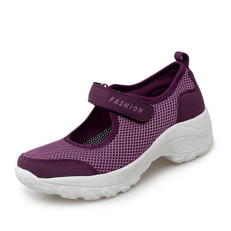 Kvinnor Stor Storlek Andas Mesh Platform Outdoor Sport Skor