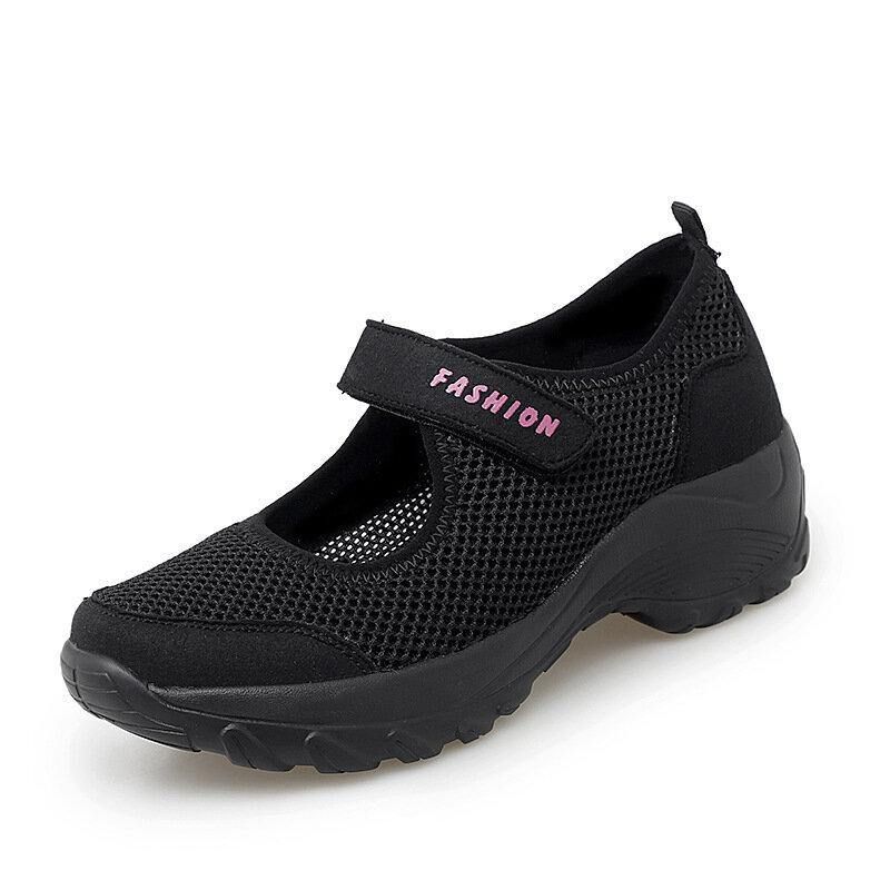 Kvinnor Stor Storlek Andas Mesh Platform Outdoor Sport Skor