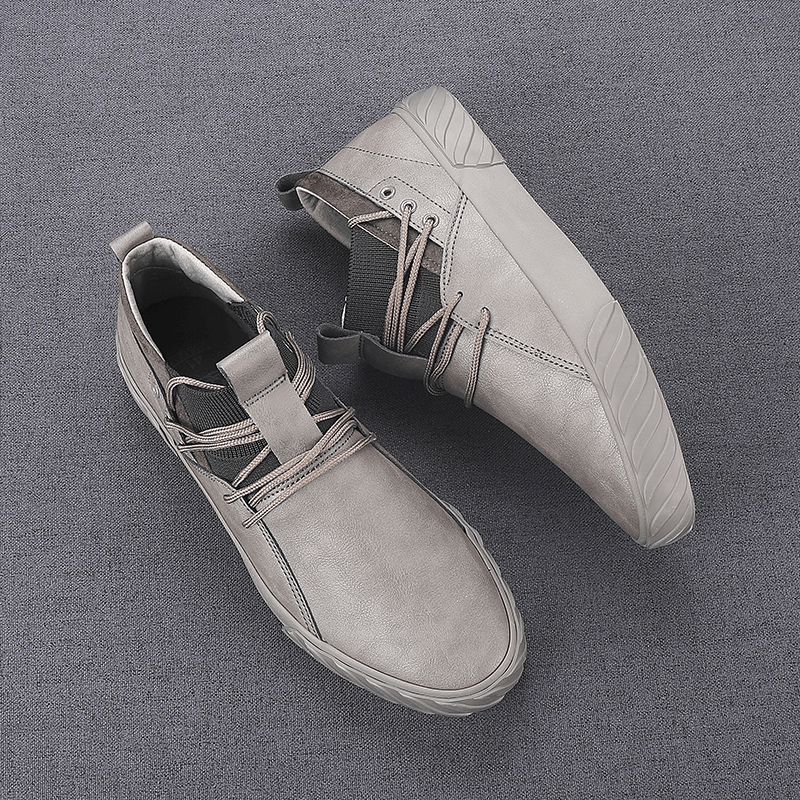 Män Comfy Micorifber Läder Halkfri Mjuk Sula Low Top Casual Sneakers