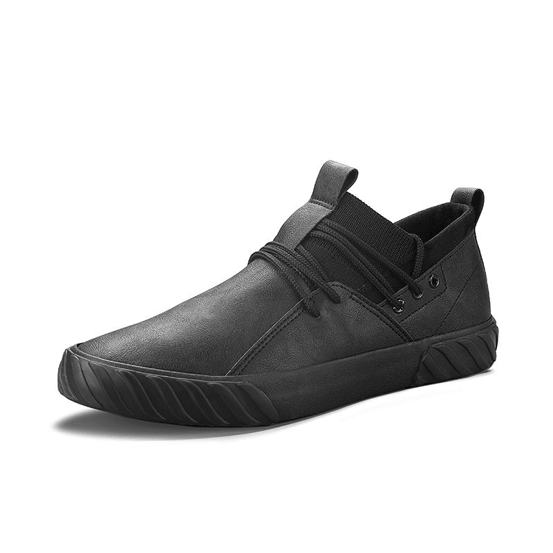 Män Comfy Micorifber Läder Halkfri Mjuk Sula Low Top Casual Sneakers