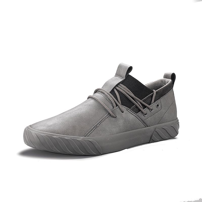 Män Comfy Micorifber Läder Halkfri Mjuk Sula Low Top Casual Sneakers