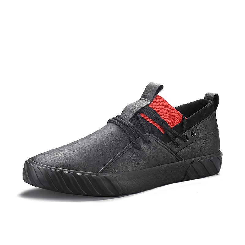 Män Comfy Micorifber Läder Halkfri Mjuk Sula Low Top Casual Sneakers