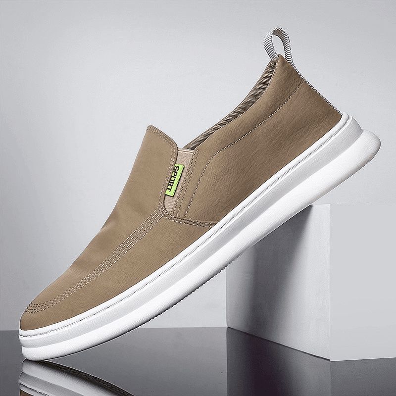 Män Ice Silk Cloth Andningsbara Körskor Slip On Skate Sneakers