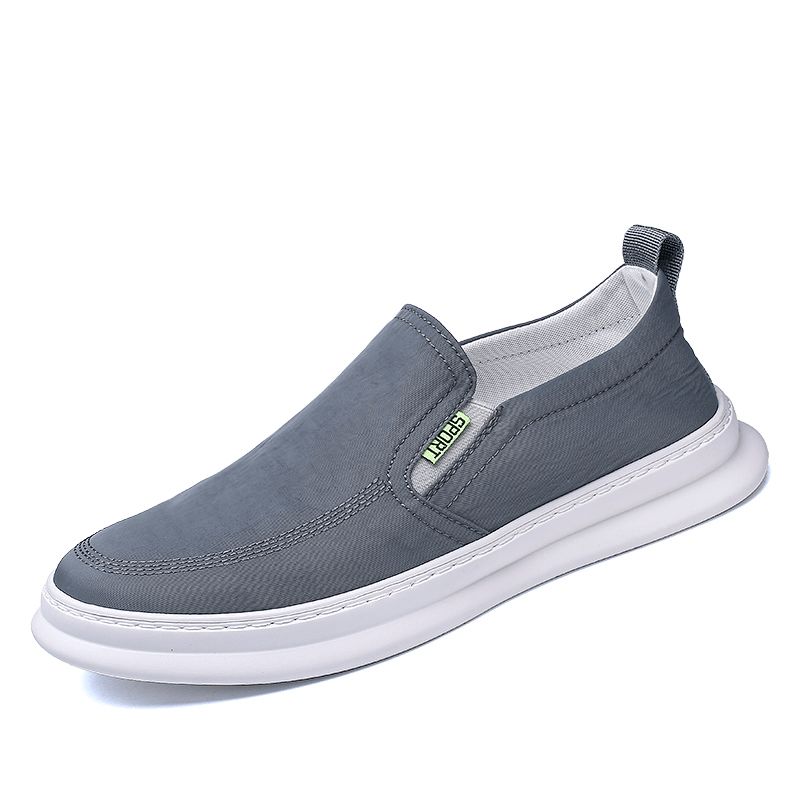 Män Ice Silk Cloth Andningsbara Körskor Slip On Skate Sneakers