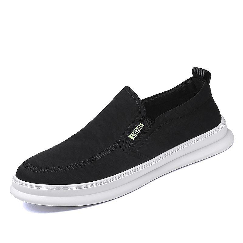 Män Ice Silk Cloth Andningsbara Körskor Slip On Skate Sneakers