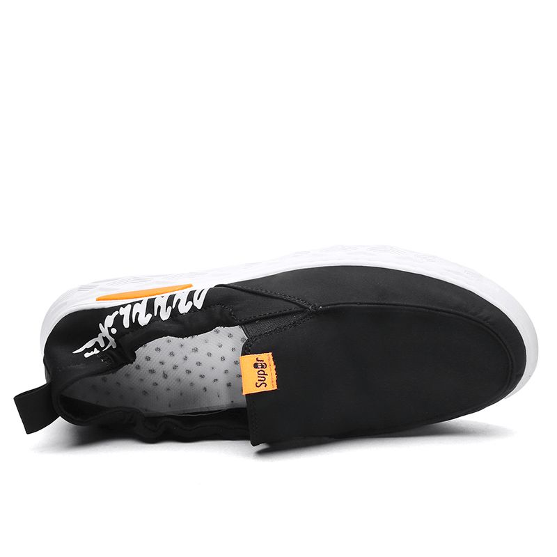 Män Paraplytyg Mjuk Andas Sport Elastiska Slip-On Casual Skor