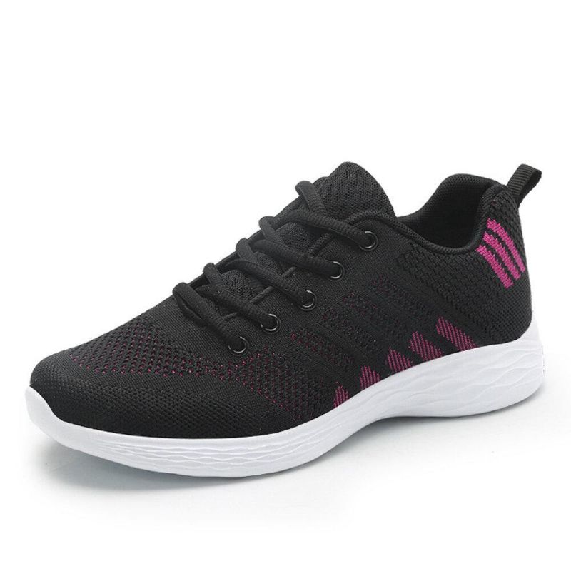 Stor Storlek Damer Andas Air Mesh Lace Up Running Casual Sko