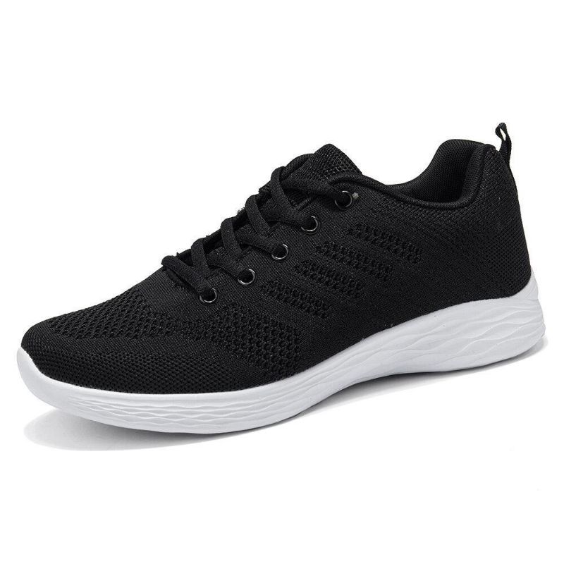 Stor Storlek Damer Andas Air Mesh Lace Up Running Casual Sko