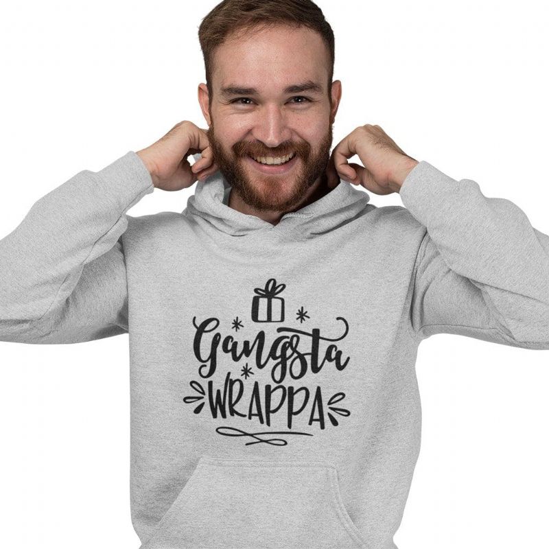 Gangsta Wrappa Hoodie I Unisex Sponge Fleece