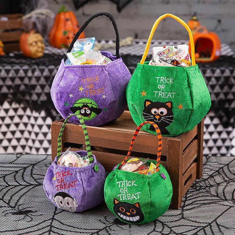 Barn Halloween Stil Mönster Casual Gå Ut Candy Sugar Carry Bag Handväska