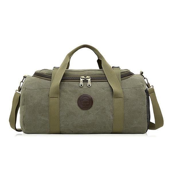 Män Rese Duffle Bag Business Holdall Bag Outdoor Canvas Resväska