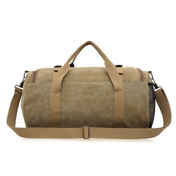 Män Rese Duffle Bag Business Holdall Bag Outdoor Canvas Resväska