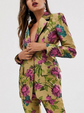 Sjalkrage Floral Fit Elegant Blazer