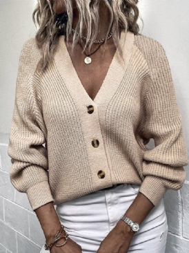 Långärmad Loose Casual Sweater Coat