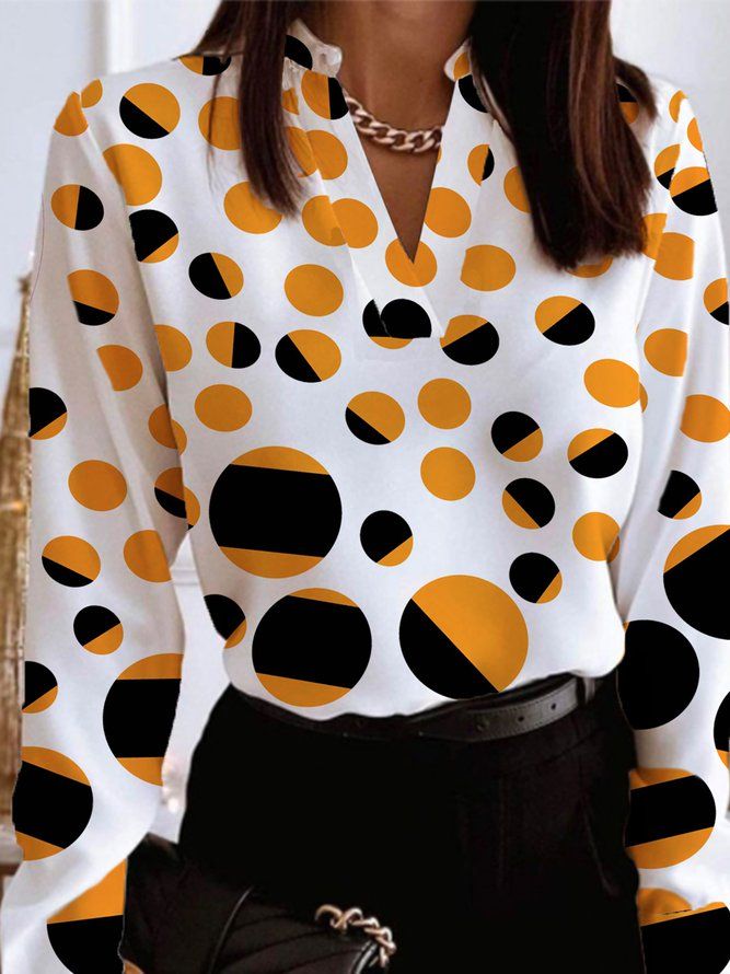 Daily Långärmad Urban Polka Dots Regular Fit Top