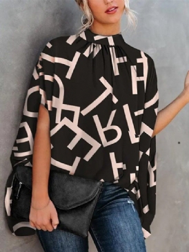 Daily Letter Loss Cap Sleeve Top