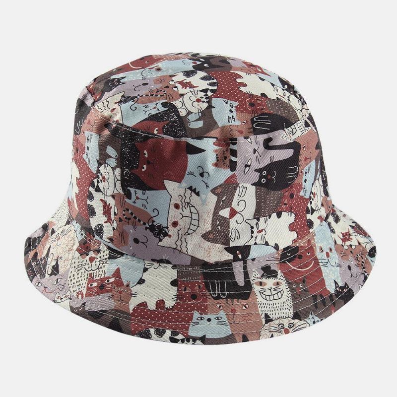 Unisex Dubbelsidiga Djur Pandamönster Casual Söt Bucket Hat