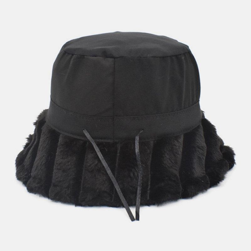 Unsiex Bomull Varm Mjuk Utomhus Casual All-Match Enfärgad Bucket Hat