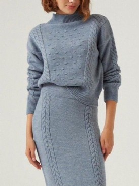 Daily Långärmad Simple Turtleneck Sweater