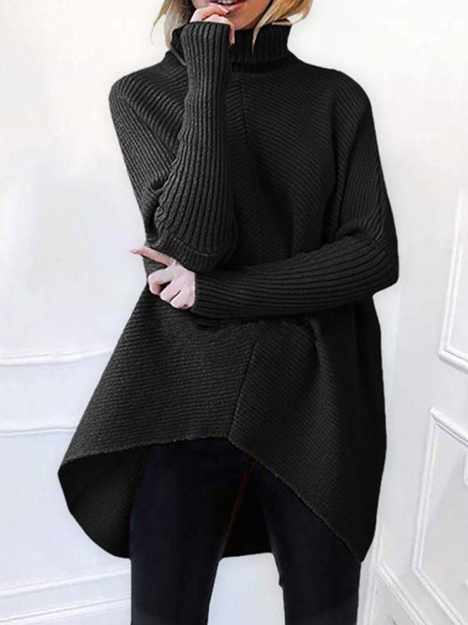 Långärmad Lös Turtleneck Urban Tröja