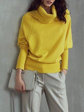 Lös Turtleneck Urban Plain Sweater