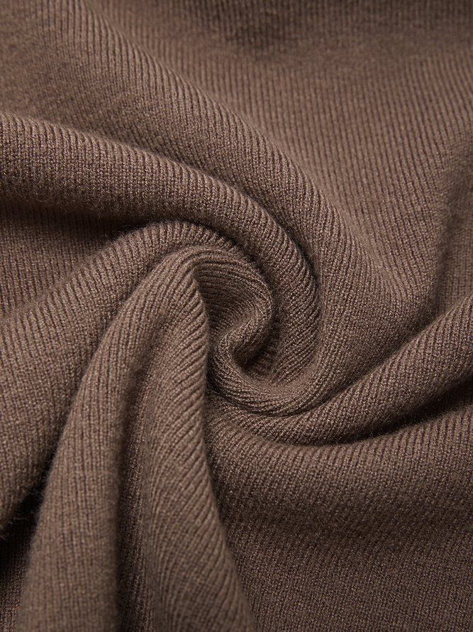 Tight High Elasticity Långärmad Turtleneck Plain Sweater