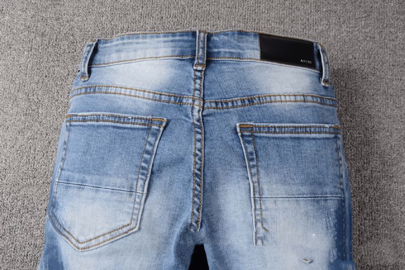 Herr Jeans Med Patch Med Morrhår