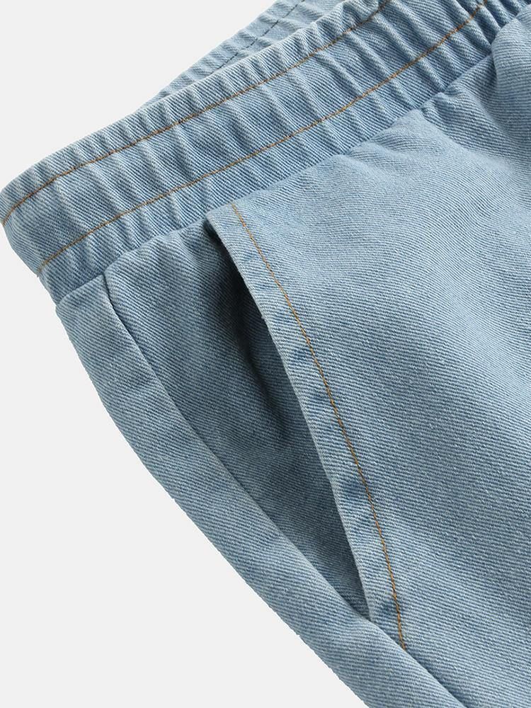 Nya Mode För Män Casual Loose Plus Size Stiliga Retro Jeansbyxor