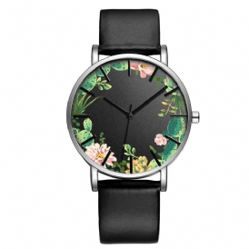 Baosaili B-9014 Unisex-Armbandsklocka Flower Picture Dial Display Kvartsur