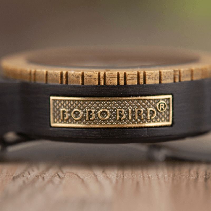 Bobo Bird K-Gr05 Retro Design Automatisk Mekanisk Klocka Trä Armbandsur För Män