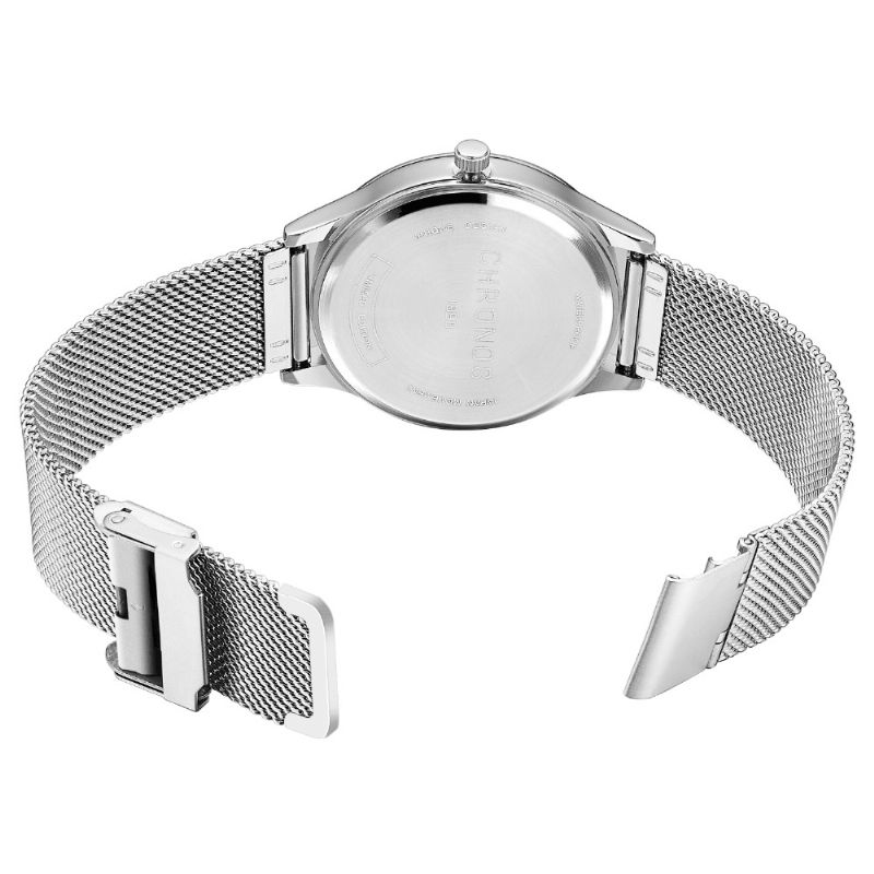 Chronos Ch27 Casual Style Vattentät Herrarmbandsur 40 mm Hardlex Urtavla Ultra Thin Kvartsur