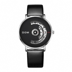 Dom M-1303 Mode Herrklocka Creative Dial 3Atm Vattentät Kvartsklocka