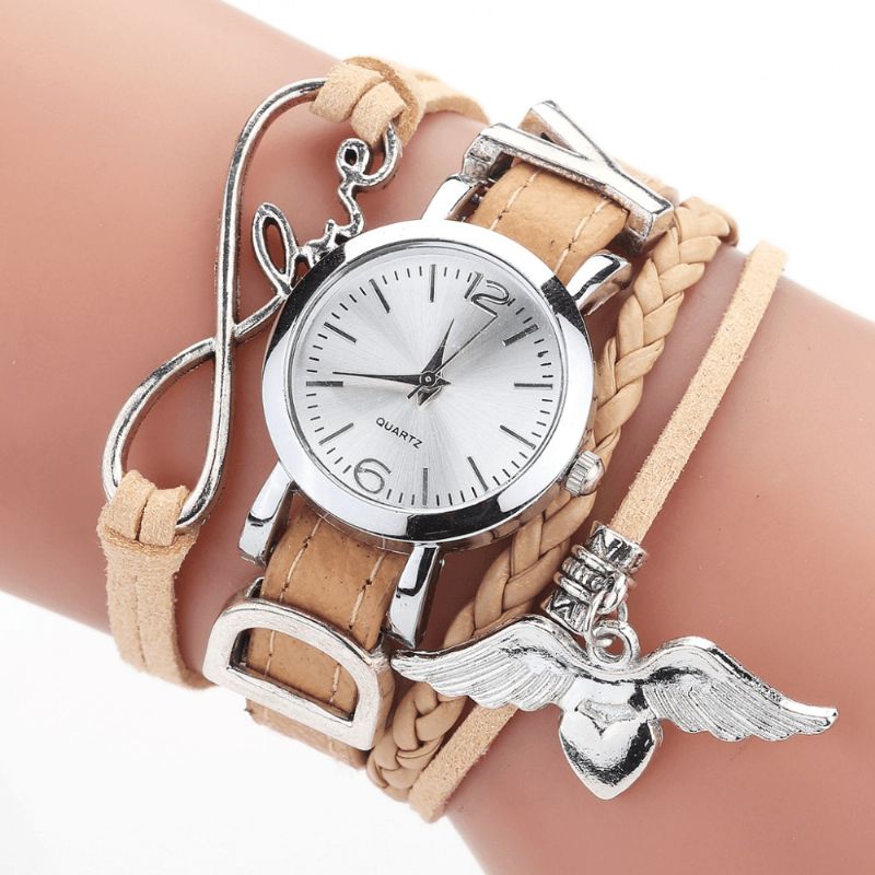 Duoya F1D262 Love Dress Dam Armband Watch Retro Style Kvartsur